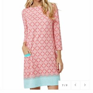 Cabana Life Coral Tides Shift Dress size M-L